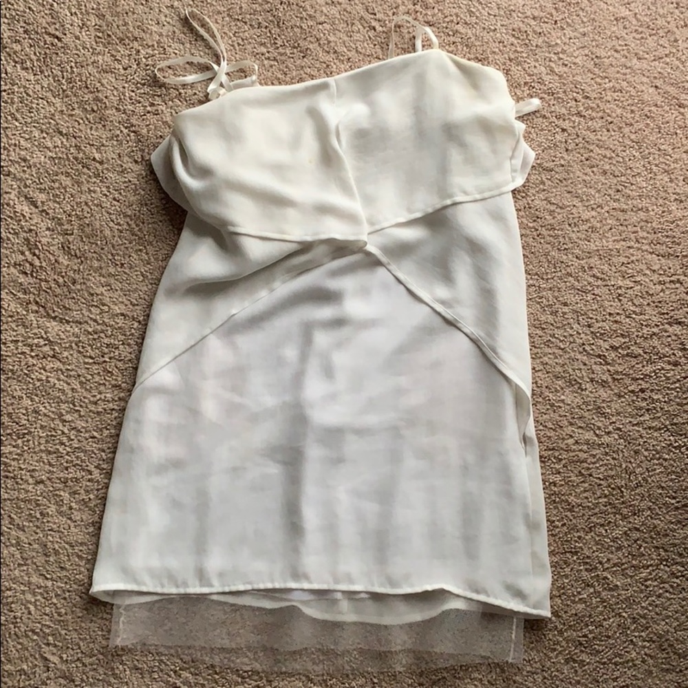 BCBG Max Azria size 2 dress. White. Some spots